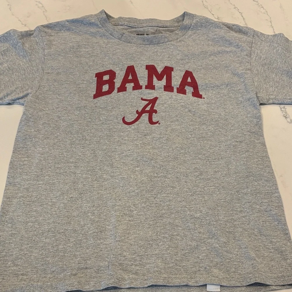 MV Sport Gray and Red BAMA Kids T-Shirt